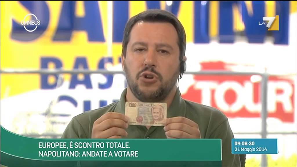 Omnibus - Salvini: I tedeschi con l'Euro hanno fatto bingo