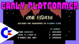 An Early Platformer - Cave Fighter for the Commodore 64