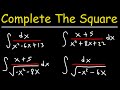 Integration of Rational Functions By Completing The Square - Calculus
