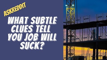 What are subtle red flags at a job interview that say "working here would suck"?