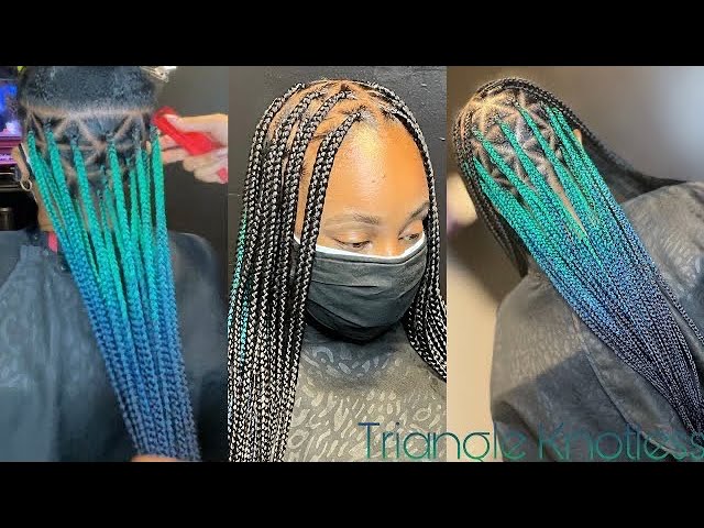 Unveiling the Enigmatic Beauty of Triangle Parts Knotless Braids