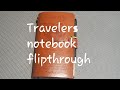 Travelers notebook flip through