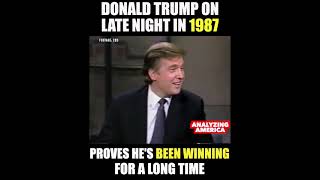 Donald Trump on Late Night in 1987