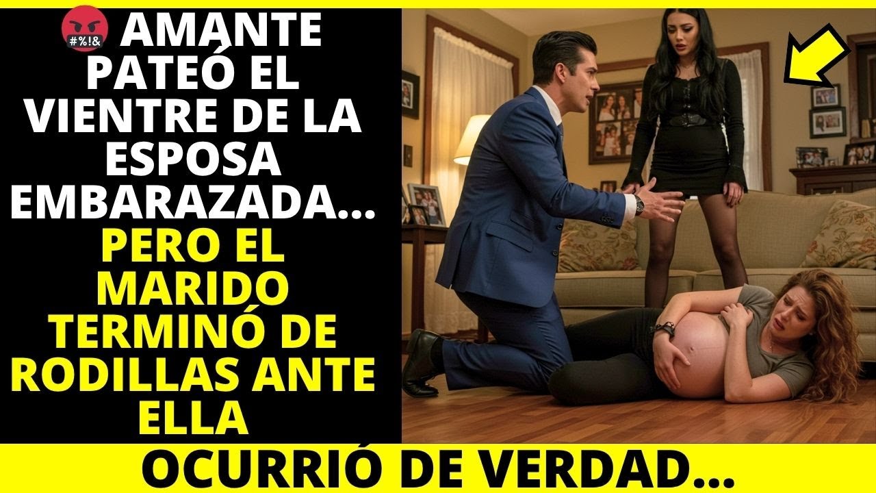 AMANTE PATEÓ EL VIENTRE DE LA ESPOSA EMBARAZADA… PERO EL MARIDO TERMINÓ DE RODILLAS ANTE ELLA