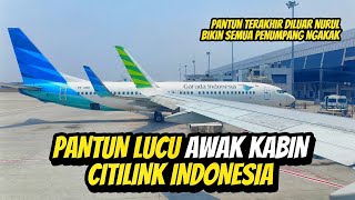 PANTUN LUCU DARI AWAK KABIN PESAWAT CITILINK BIKIN NGAKAK #viral