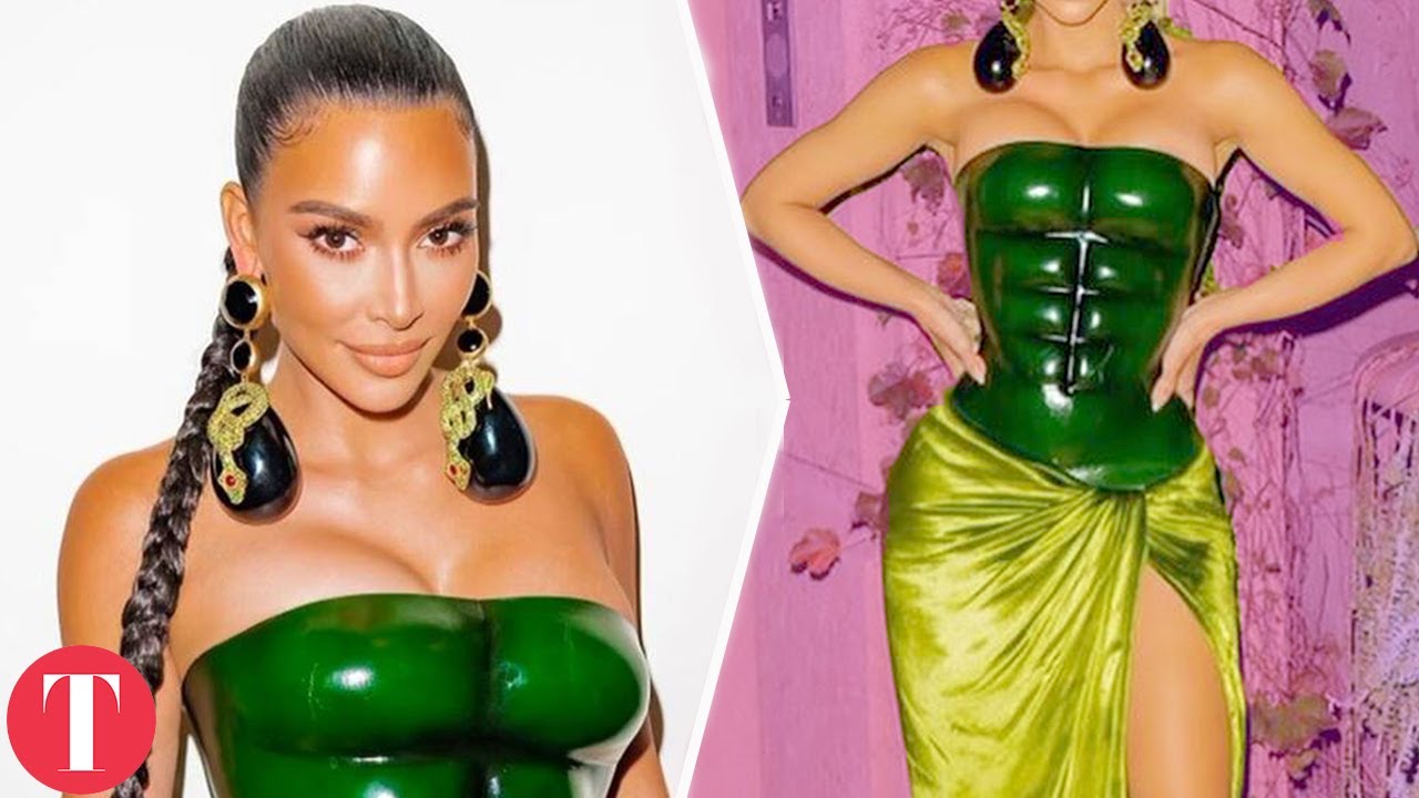 Why Kim Kardashian’s Green Dress Went Viral