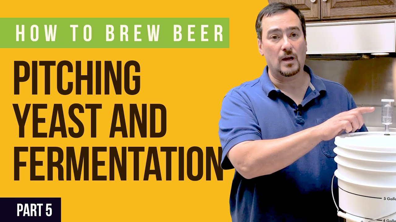 How to Brew Beer Pitching Yeast and Fermentation (Part 5) YouTube