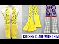 Quick and easy diy gift  how to make a kitchen boa scarf with trim   sew to sell