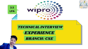 WIPRO TECHNICAL INTERVIEW EXPERIENCE...||CSE|| ||WIPRO||