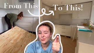 Finishing The Kitchen FOR GOOD | Part 23 #kitchen #renovation #flooring #diy 