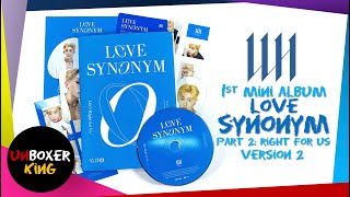 WONHO 원호 || LOVE SYNONYM PART 2 - RIGHT FOR US || VERSION 2 || KPOP ALBUM UNBOXING