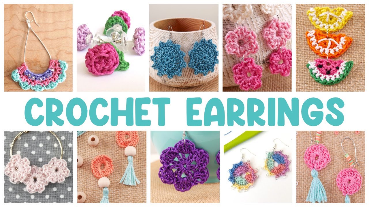 10 Beautiful CROCHET EARRINGS (So Easy & Quick!)