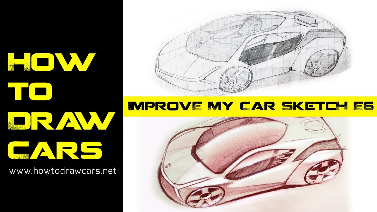 How to Sketch a Car in Perspective Using Just a Pen (Start with an egg) -  YouTube