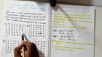 CSIR NET JUNE 2018 Q.73 SET-B  Maths Solution | JORDAN CANONICAL FORM PROBLEM