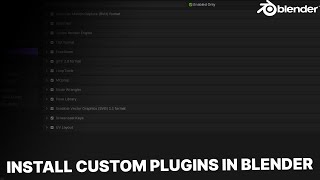 How to install custom plugins | The Basics of blender⚡