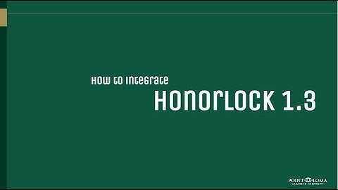 HonorLock1.3 Canvas Integration