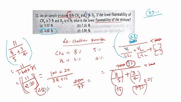 MCL/WCL/VENTILATION PART 8 /RESPIRATORY QUOTIENT/LE CHATLIER EQUATIONS NUMERICALS