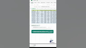 Use CHOOSECOLS Function in Excel #Excel #CHOOSECOLS #ExcelTips #DataAnalysis #ExcelFormula #eDiary