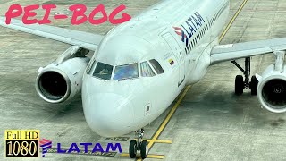 |TRIP REPORT| LATAM A-319 | Pereira - Bogotá | Gran Aproximación RNP sobre Bogotá |HD|