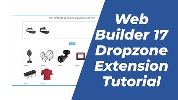 How to use Dropzone Extension in WYSIWYG Web Builder Version 17