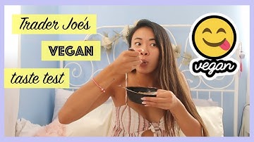 VEGAN TASTE TEST FROM TRADER JOES (updated)