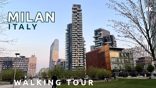 4K Milan, Italy 🇮🇹 Walking Tour under Skyscrapers