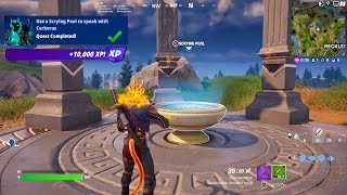 Fortnite - Use A Scrying Pool To Speak With Cerberus (Cerberus Snapshot Quests)