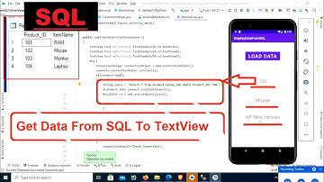 Android Tutorial | Display Data From SQL To TextView in Android | swift learn
