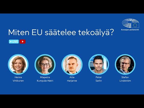 Miten EU säätelee tekoälyä? Keskustelu Eurooppasalissa