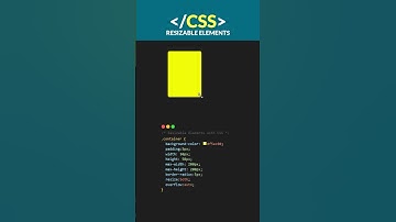How to Make Elements Resizable with CSS #css #css3 #html #coding