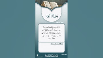 سورة الشعراء [٩٠-١٠٤]الشيخ #وليد_السعيدان حفظه الله #سورة_الشعراء #صالح_الفوزان #قرآن #اكسبلور