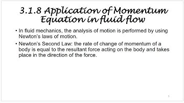 Week 12 - Topic 3 - Flow Measurement - Momentum Equation (Part 1)