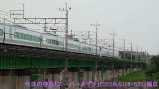 2018年5月26日(土)今日の特急「スーパーあずさ19号」19M E353系(S102+S202編成) 松本行