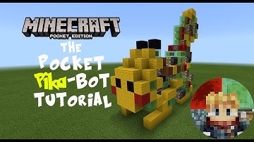 MCPE: Pocket Pika-Bot Tutorial - Running Pikachu Shaped Slime Block Robot (PE & Windows 10)