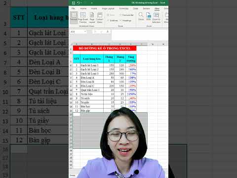 Mẹo tắt nhanh đường kẻ trong Excel | Nguyễn Thị Hường 2023 mới nhất