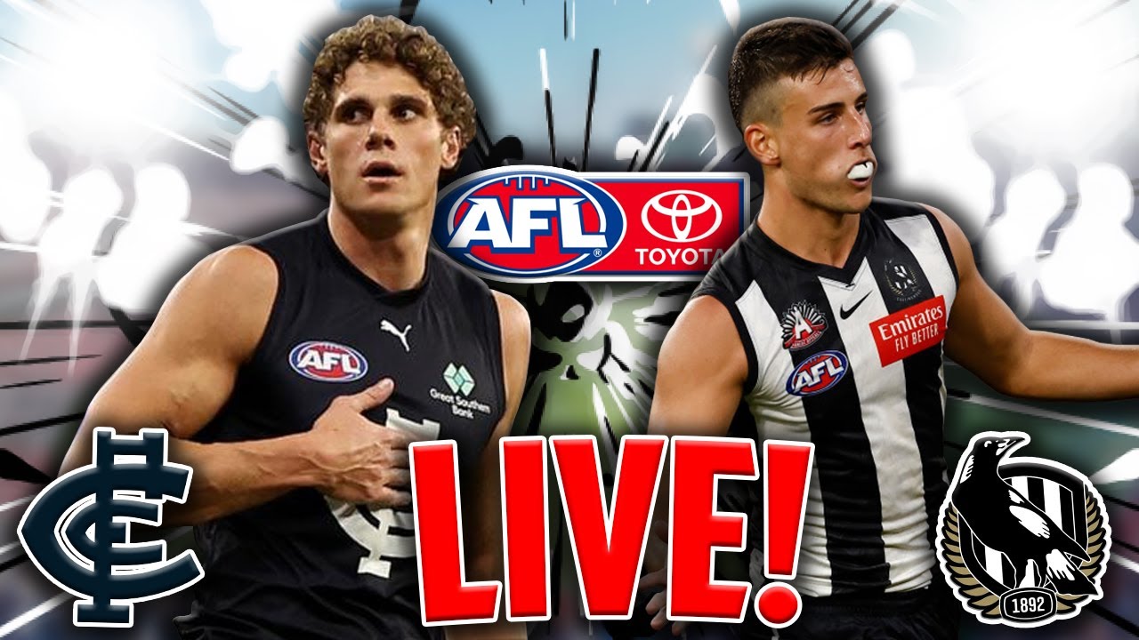 COLLINGWOOD VS CARLTON ROUND 20 LIVESTREAM! AFL 2023 SEASON! YouTube COLLINGWOOD VS CARLTON ROUND 20 LIVESTREAM! AFL 2023 SEASON! YouTube