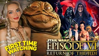 BIKINI LEIA COSPLAY for FIRST TIME WATCHING * Starwars: Return of the Jedi *(1983) MOVIE REACTION!!