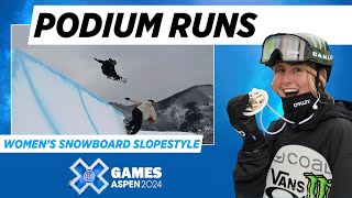 Women’s Snowboard Slopestyle: Top 3 Runs | X Games Aspen 2024