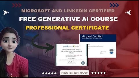 an amazing opportunity to learn Generative AI for free by microsoft with professional certificate