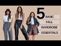 5 Must Have Clothing Items For Fall | Basic & Minimalist