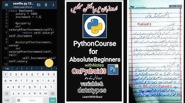 Learn Python on Pydroid 3 | variables and datatypes
