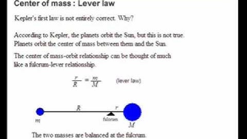 Gravity - Keplers law