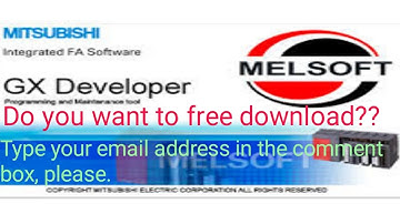Install software PLC Mitsubishi GX Developper version 8