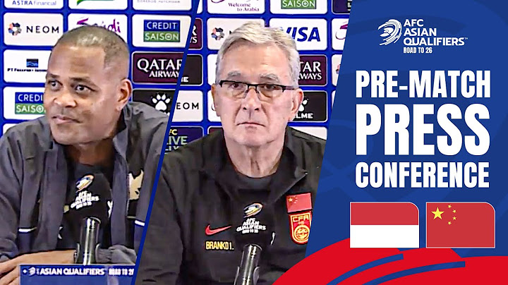PR Indonesia vs. China – Konferensi Pers Pra-Pertandingan | Matchday 9 – AFC Asian Qualifiers™ Road to 26
