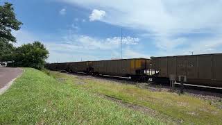Westbound empty coal train on track 1
