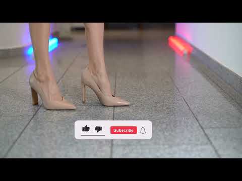 ASMR Trigger: Listen to the Sound of High Heels in Sand Color