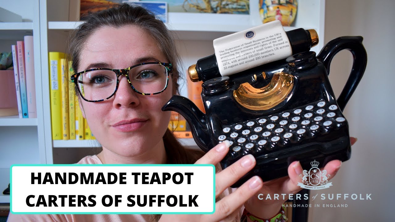 デコティーポット Carters of sullfolk タイプライター CRAZY TEA PURCHASE: Carters of Suffolk Typewriter Teapot (inspired