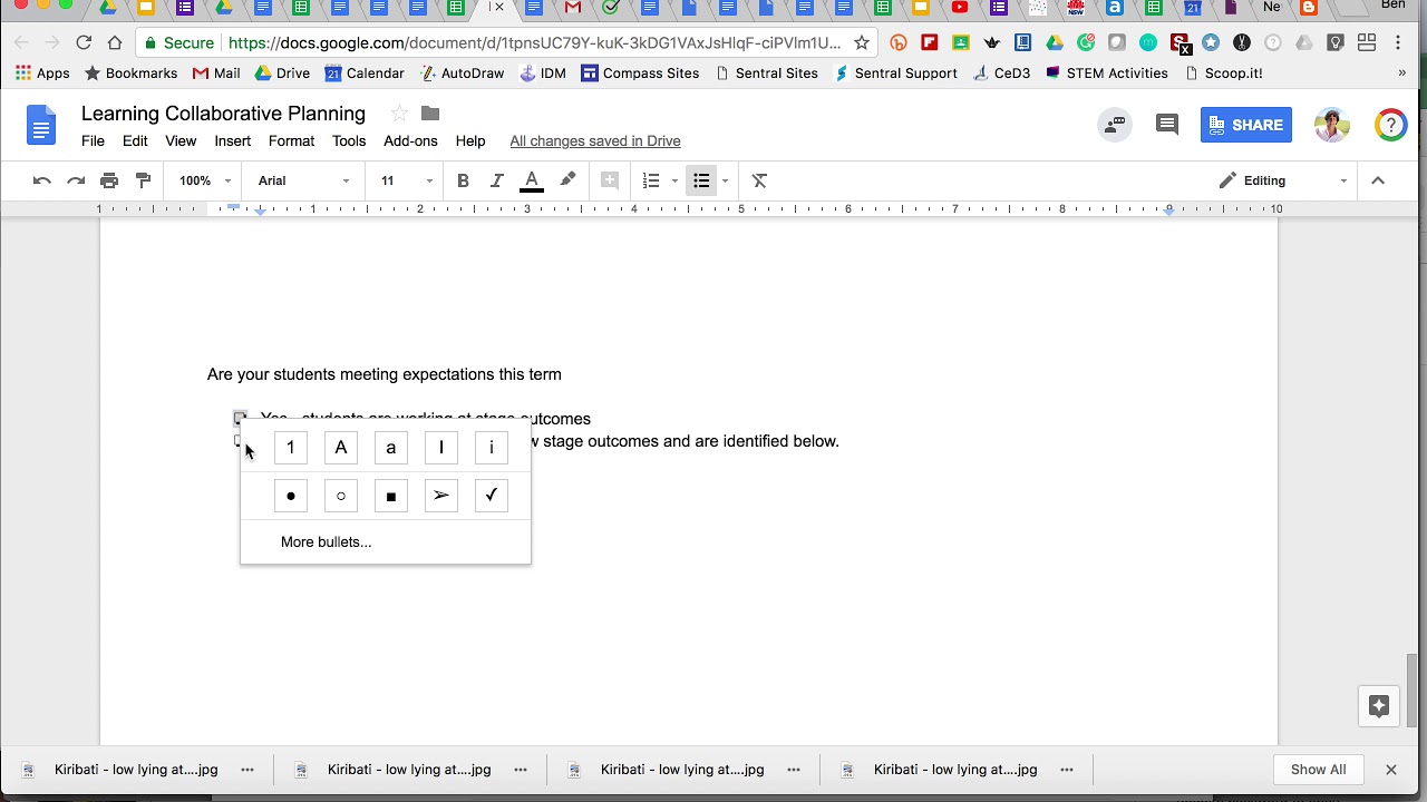 Ticking Checkboxes in Google Docs - YouTube