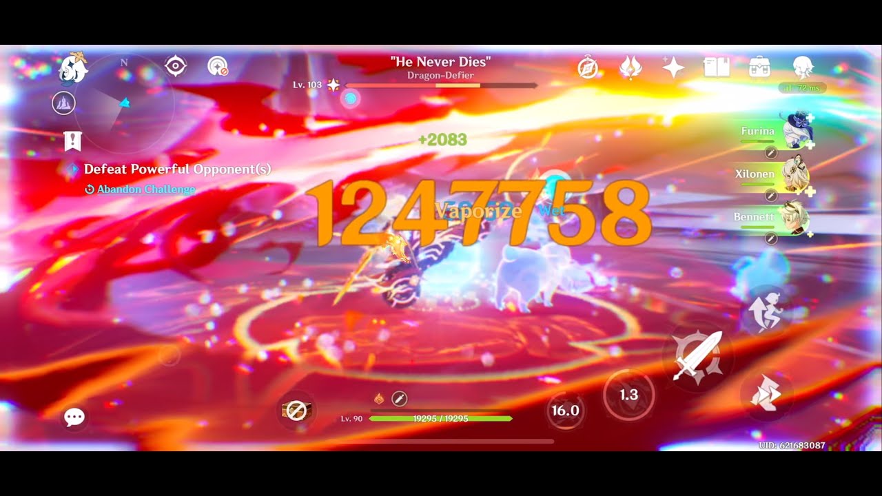 C2R1 Mavuika/C6 Furina 1-Rotate Capybara (22s) | Genshin Impact - YouTube