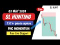 Live banknifty sl hunting trade  banknifty intraday trade  03 may 2024